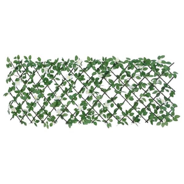 vidaXL Utvidbart espalier med kunstig eføy grønn 5 stk 186x30 cm