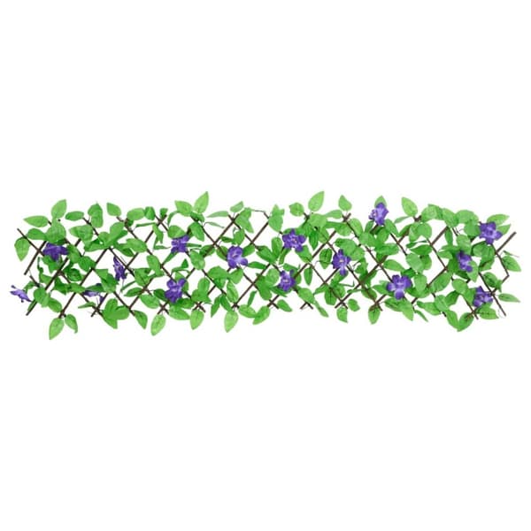 vidaXL Säleikkö tekomuratti laajennettava 5 kpl vihreä 180x20 cm