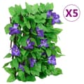 Pikkukuva 1 / 7: vidaXL Säleikkö tekomuratti laajennettava 5 kpl vihreä 180x20 cm
