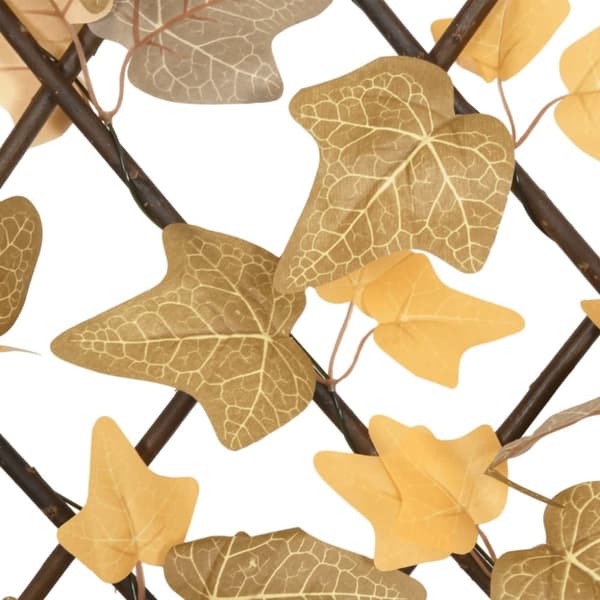 vidaXL Utvidbart espalier kunstige lønneblader grønn 5 stk 190x60 cm