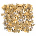 Miniatyrbillede 3 af 7: vidaXL espalierer med kunstige ahornblade 5 stk. 180x60 cm orange