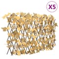 Miniatyrbillede 1 af 7: vidaXL espalierer med kunstige ahornblade 5 stk. 180x60 cm orange