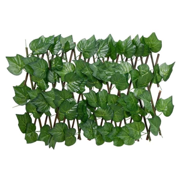vidaXL Säleikkö tekoviininlehti laajennettava vihreä 5 kpl 180x20 cm
