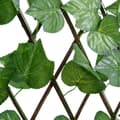 Pikkukuva 5 / 6: vidaXL Säleikkö tekoviininlehti laajennettava vihreä 5 kpl 180x20 cm