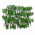 Pikkukuva 2 / 6: vidaXL Säleikkö tekoviininlehti laajennettava vihreä 5 kpl 180x20 cm