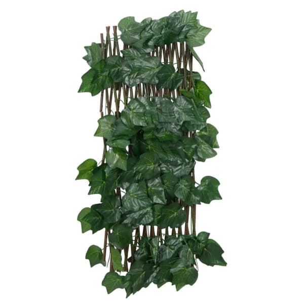 vidaXL Utvidbart espalier kunstige drueblader grønn 190x60 cm