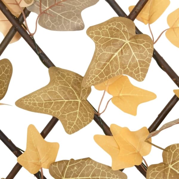 vidaXL espalier med kunstige ahornblade 180x60 cm udvidelig orange
