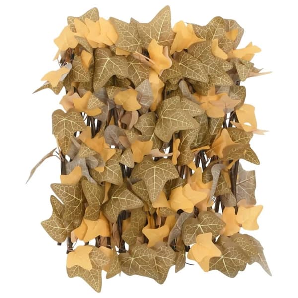 vidaXL espalier med kunstige ahornblade 180x30 cm udvidelig orange