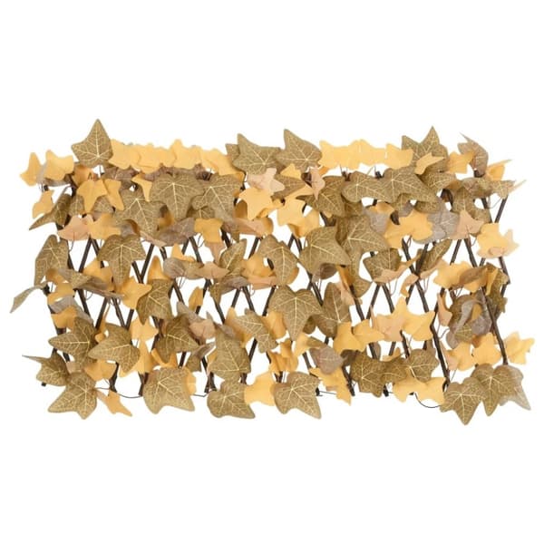 vidaXL espalier med kunstige ahornblade 180x30 cm udvidelig orange
