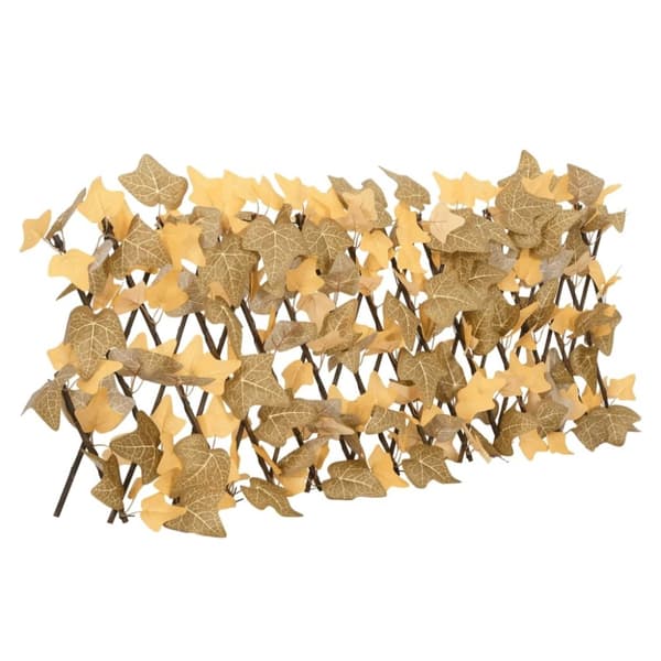 vidaXL espalier med kunstige ahornblade 180x30 cm udvidelig orange