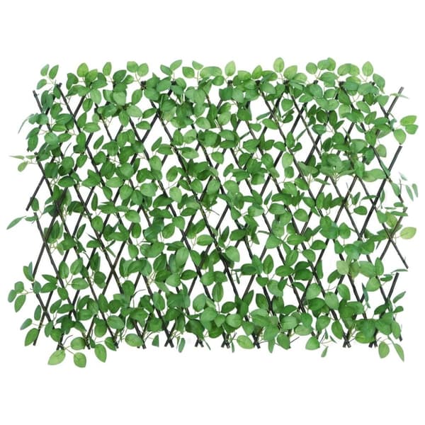 vidaXL Utvidbart espalier med kunstig eføy grønn 180x65 cm