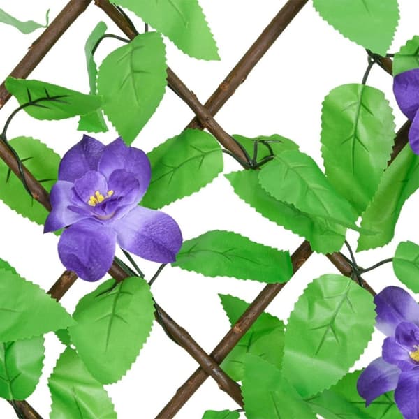 vidaXL Utvidbart espalier med kunstig eføy grønn 180x20 cm