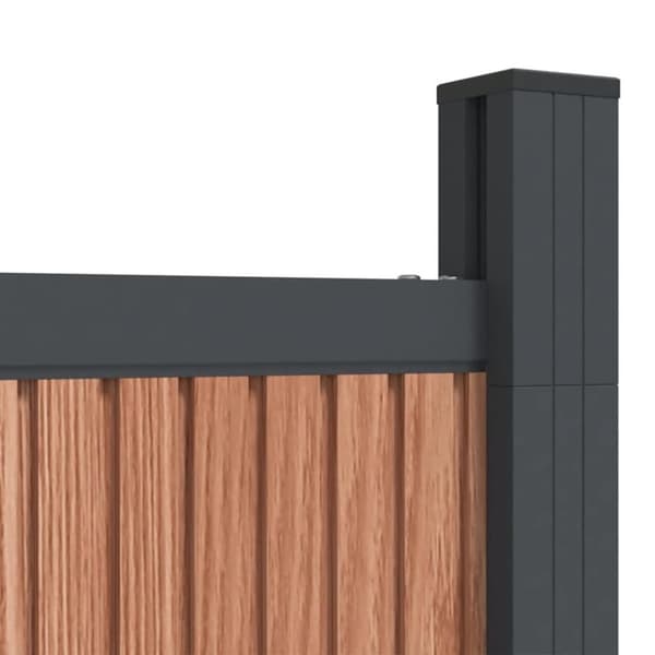 vidaXL hegnspanel 173x186 cm WPC brun
