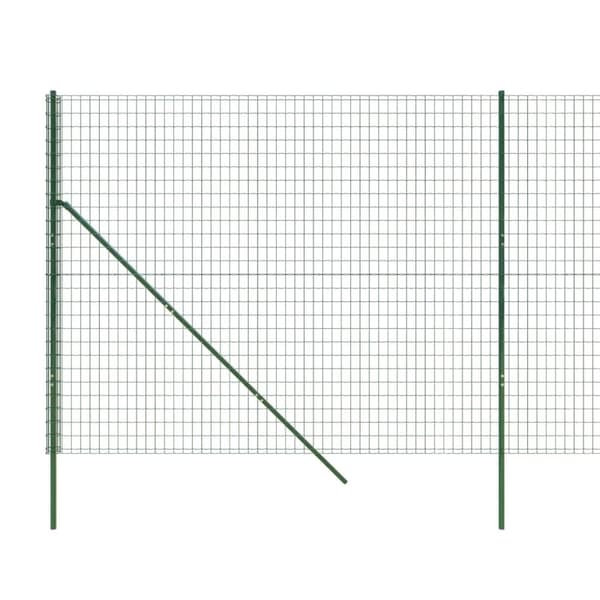 vidaXL trådhegn 1,6x25 m galvaniseret stål grøn