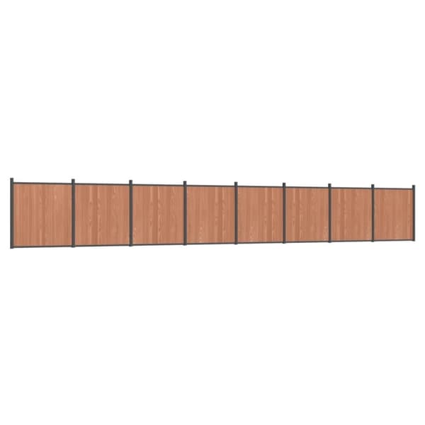vidaXL Gjerdepanel brun 1391x186 cm WPC