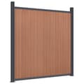 Miniatyrbilde 5 av 11: vidaXL Gjerdepanel brun 1564x186 cm WPC
