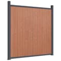 Miniatyrbilde 8 av 11: vidaXL Gjerdepanel brun 1564x186 cm WPC