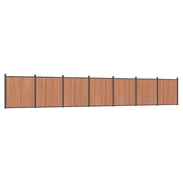 vidaXL Aitapaneeli ruskea 1218x186 cm WPC