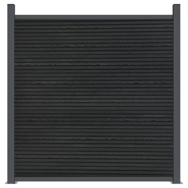 vidaXL Gjerdepanel grå 526x186 cm WPC