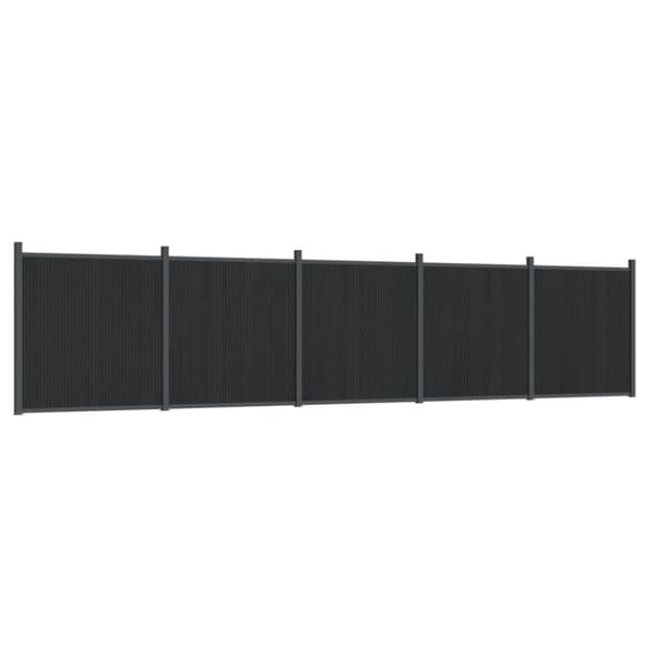 vidaXL Gjerdepanel grå 872x186 cm WPC