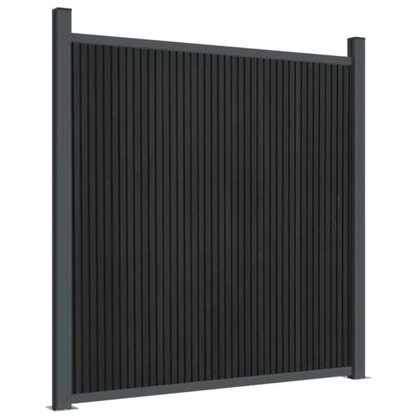 vidaXL Gjerdepanel grå 872x186 cm WPC