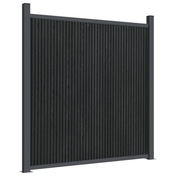 vidaXL Gjerdepanel grå 872x186 cm WPC