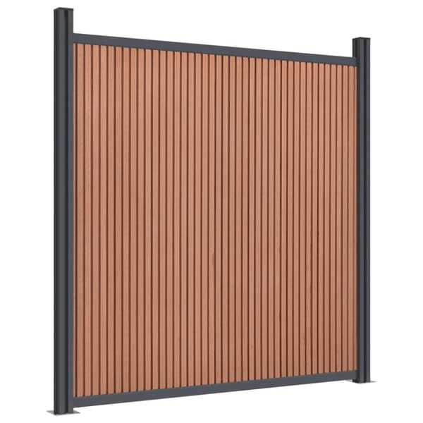 vidaXL hegnspanel 872x186 cm WPC brun