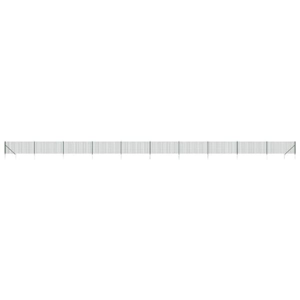 vidaXL Verkkoaita maapiikeillä vihreä 0,8x25 m
