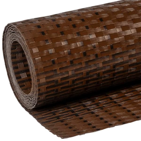 vidaXL Parvekesuoja ruskea ja musta 400x100 cm polyrottinki