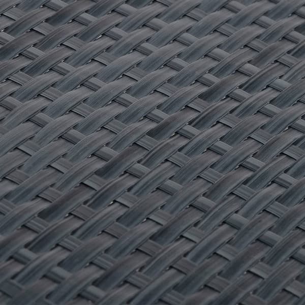 vidaXL altanafskærmning 400x100 cm polyrattan antracitgrå