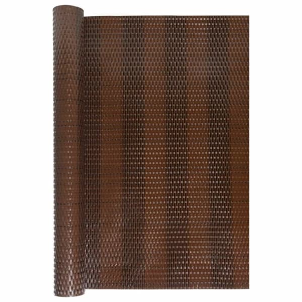 vidaXL Parvekesuoja ruskea ja musta 500x80 cm polyrottinki
