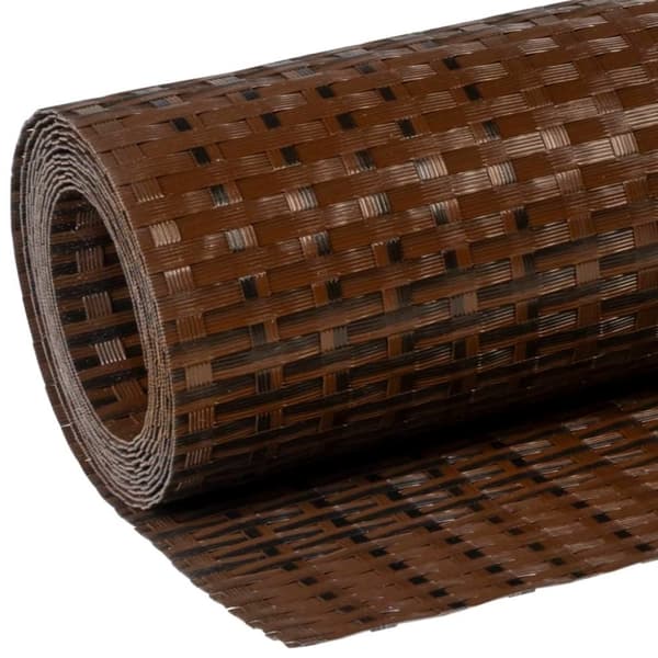 vidaXL Parvekesuoja ruskea ja musta 500x80 cm polyrottinki