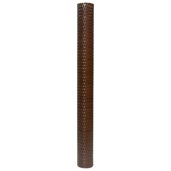 vidaXL Parvekesuoja ruskea ja musta 400x90 cm polyrottinki