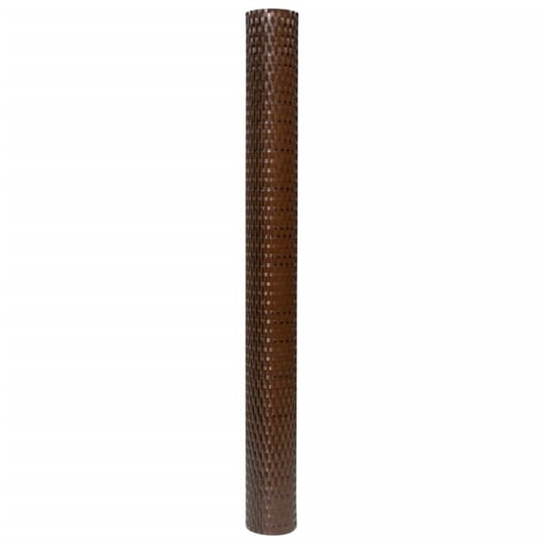 vidaXL altanafskærmning 300x80 cm polyrattan brun og sort