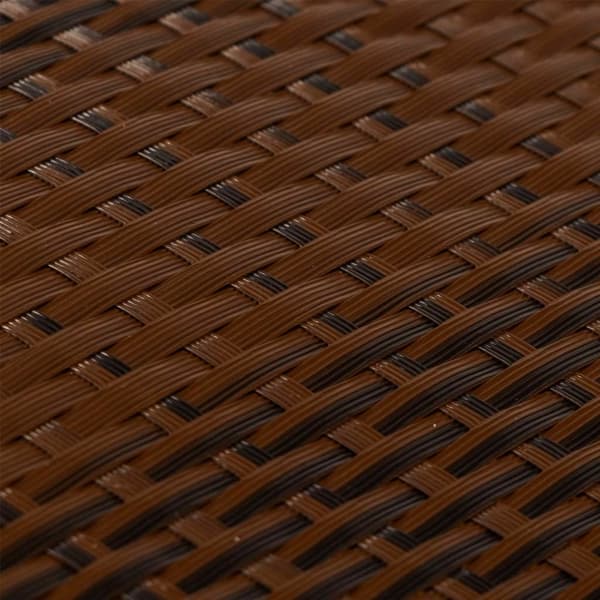 vidaXL altanafskærmning 300x80 cm polyrattan brun og sort
