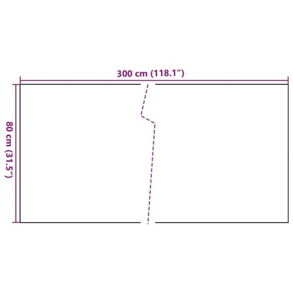 vidaXL altanafskærmning 300x80 cm polyrattan brun og sort