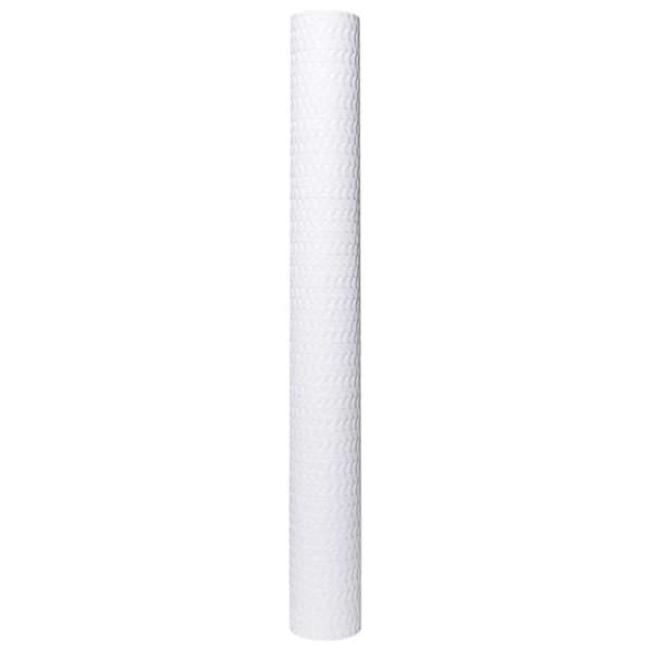 vidaXL altanafskærmning 400x80 cm polyrattan hvid