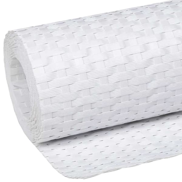 vidaXL altanafskærmning 400x80 cm polyrattan hvid