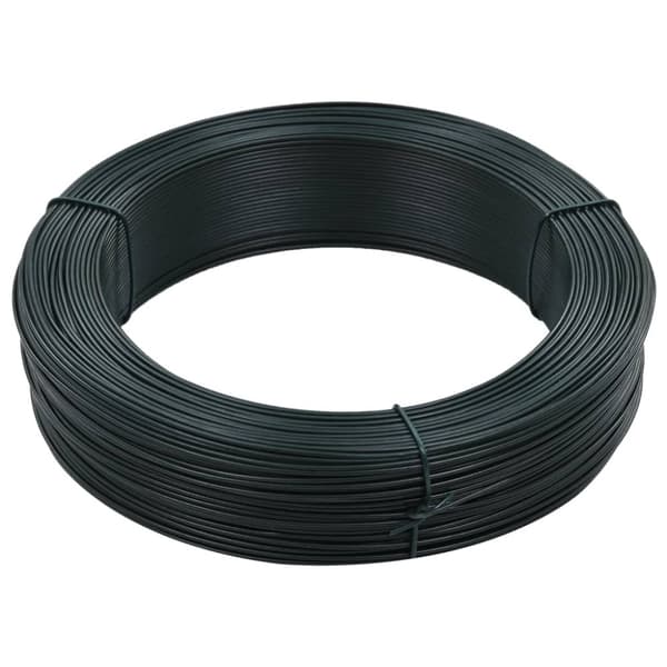 vidaXL Aidan kiinnityslanka 250 m 1,4/2 mm teräs mustanvihreä - Aita- & porttitarvikkeet