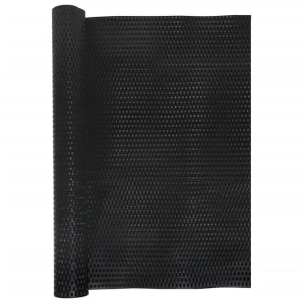 vidaXL Parvekesuoja musta 500x80 cm polyrottinki