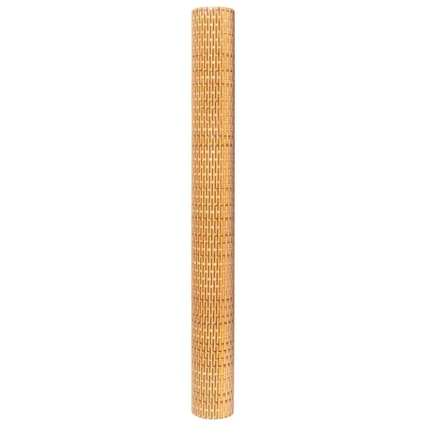 vidaXL altanafskærmning 500x80 cm polyrattan lysebrun
