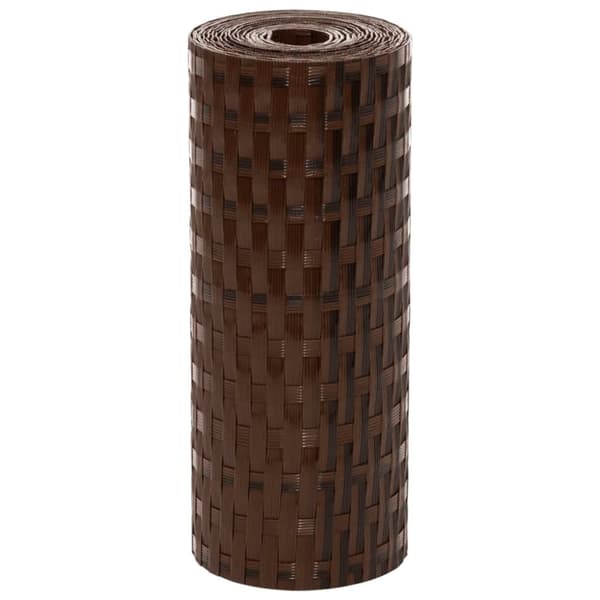vidaXL altanafskærmninger 5 stk. 255x19 cm polyrattan brun og sort