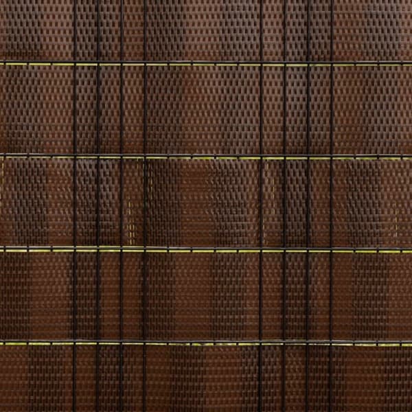 vidaXL altanafskærmninger 5 stk. 255x19 cm polyrattan brun og sort