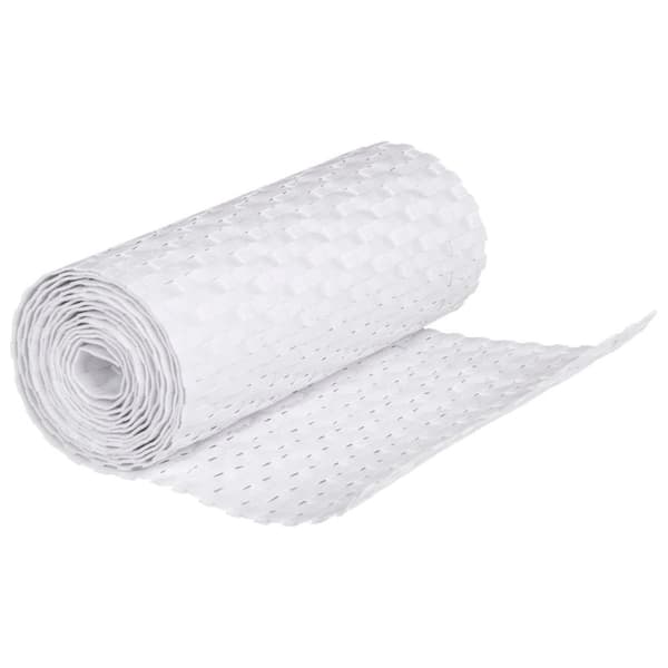 vidaXL altanafskærmninger 5 stk. 255x19 cm polyrattan hvid