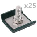 Miniatyrbild 2 av 4: Staket- & grindtillbehör - Living Sammankopplare galler 25 set grön