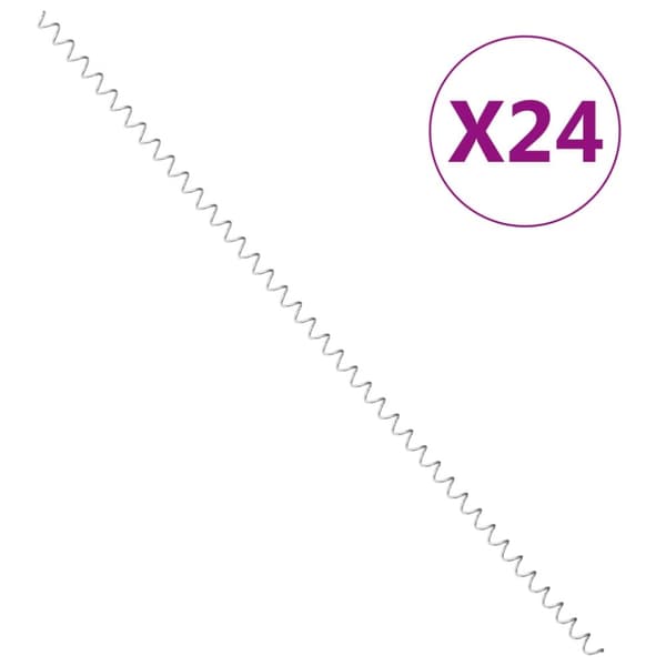 Kivikorispiraalit 24 kpl galvanoitu teräs 100 cm - Kivikorispiraali - Kivikorispiraalit - Home & Living