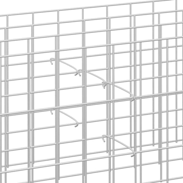 Gabionkroge 50 stk. Galvaniseret stål 30 cm - Gabionkrog - Gabionkroge - Home & Living