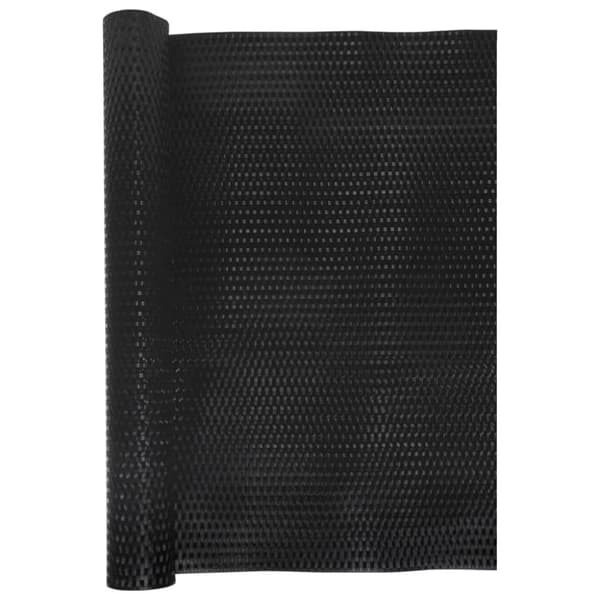 vidaXL Parvekesuoja musta 1000x90 cm polyrottinki