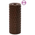 Miniatyrbillede 3 af 9: vidaXL altanafskærmninger 10 stk. 255x19 cm polyrattan brun og sort