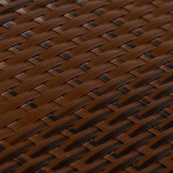 vidaXL altanafskærmninger 10 stk. 255x19 cm polyrattan brun og sort
